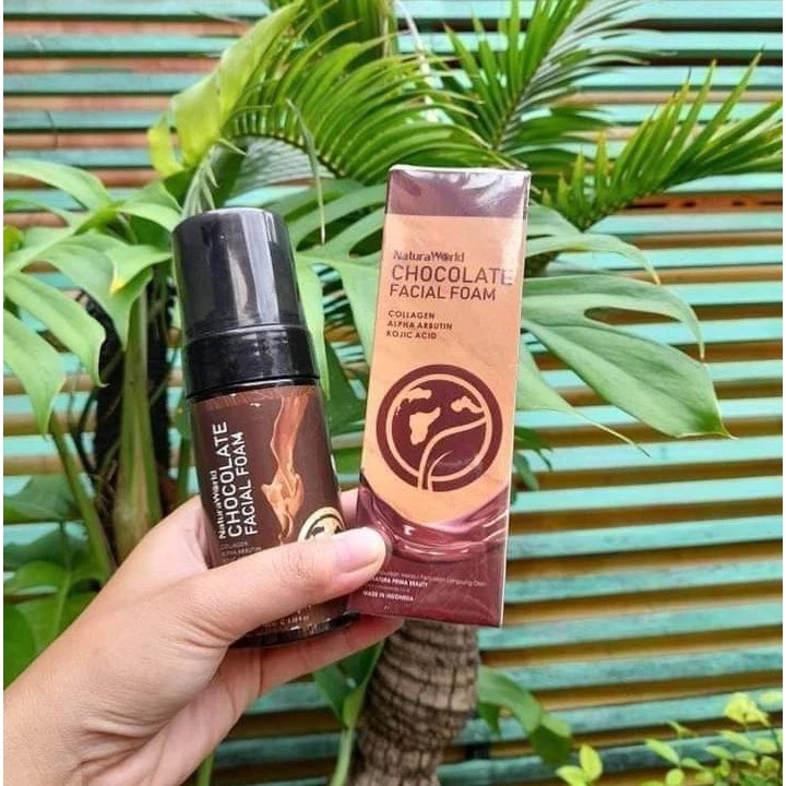 Natura World Facial Foam Chocolate Menghaluskan Kulit