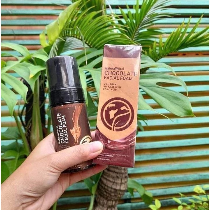 Natura World Facial Foam Chocolate Menghaluskan Kulit