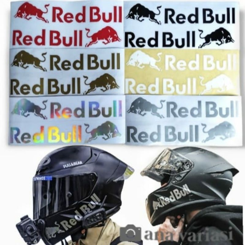 stiker helm redbull, stiker redbull helm ink,kyt,zeus,shoei dll