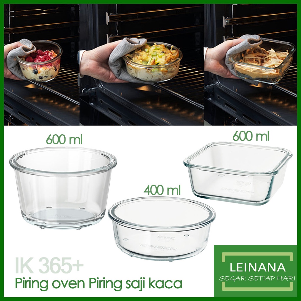Tempat makanan PIRING OVEN / Piring saji transfaran / Piring kaca