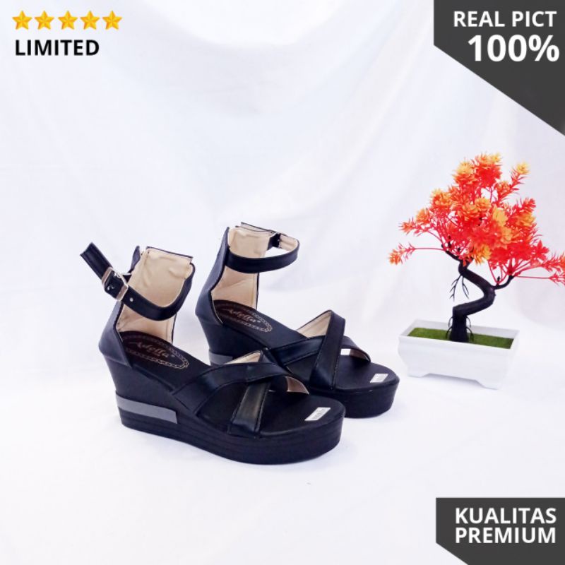 REAL PICK SENDAL WEADGES FASHION WANITA JF 60