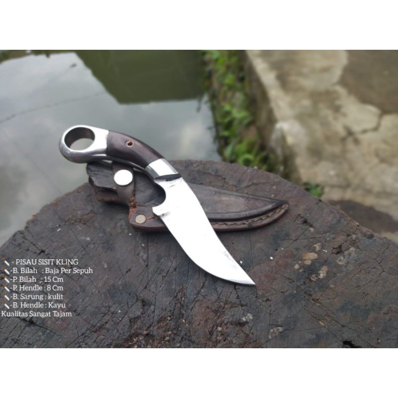 Pisau Sknier Sisit Hewan Qurba Kulit