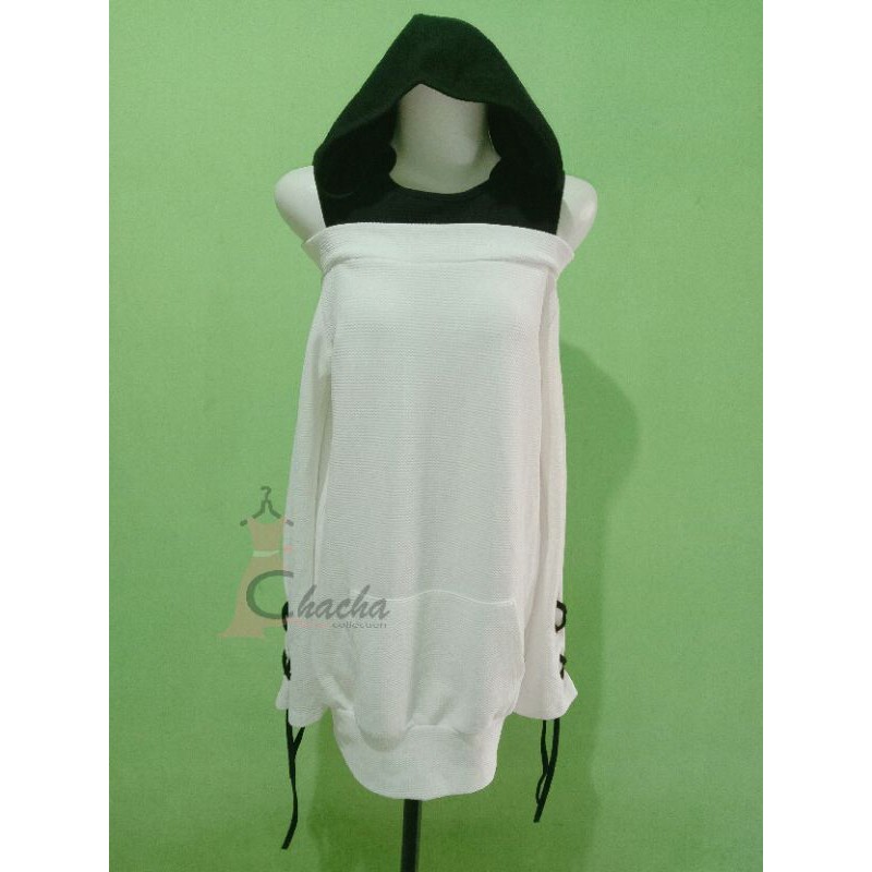 Hoodie Hitam Putih / hoodie wanita / sweater wanita / Hoodie wanita Korea / hoodie Korea