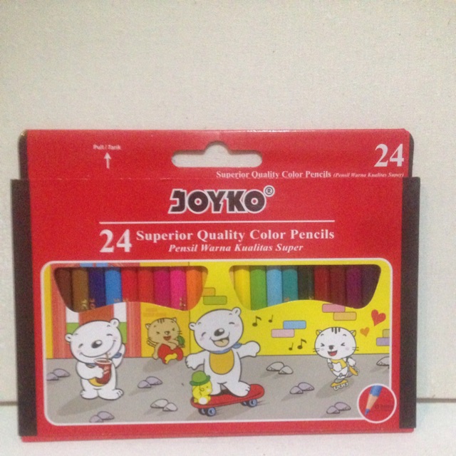 

Pensil warna Joyko pendek isi 24