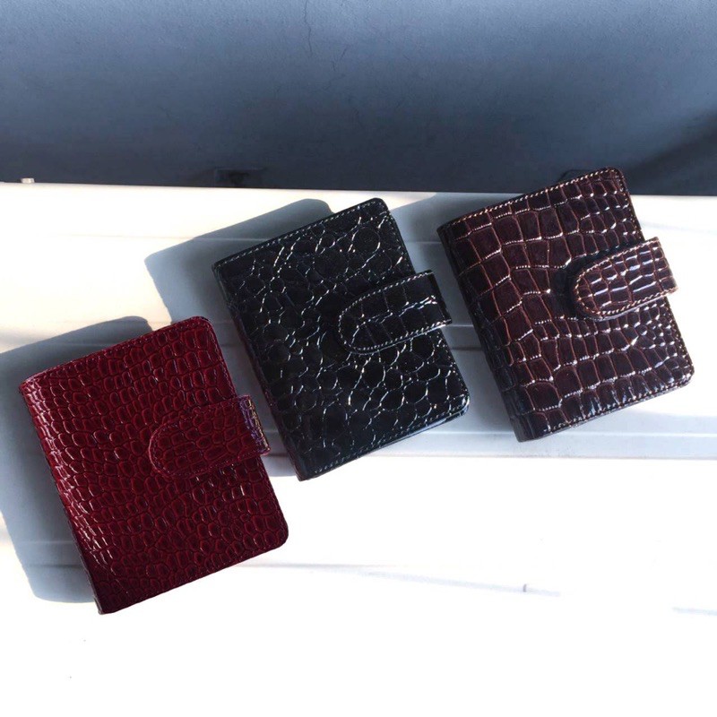 Card Holder Croco 17 slot / domper kartu kulit buaya