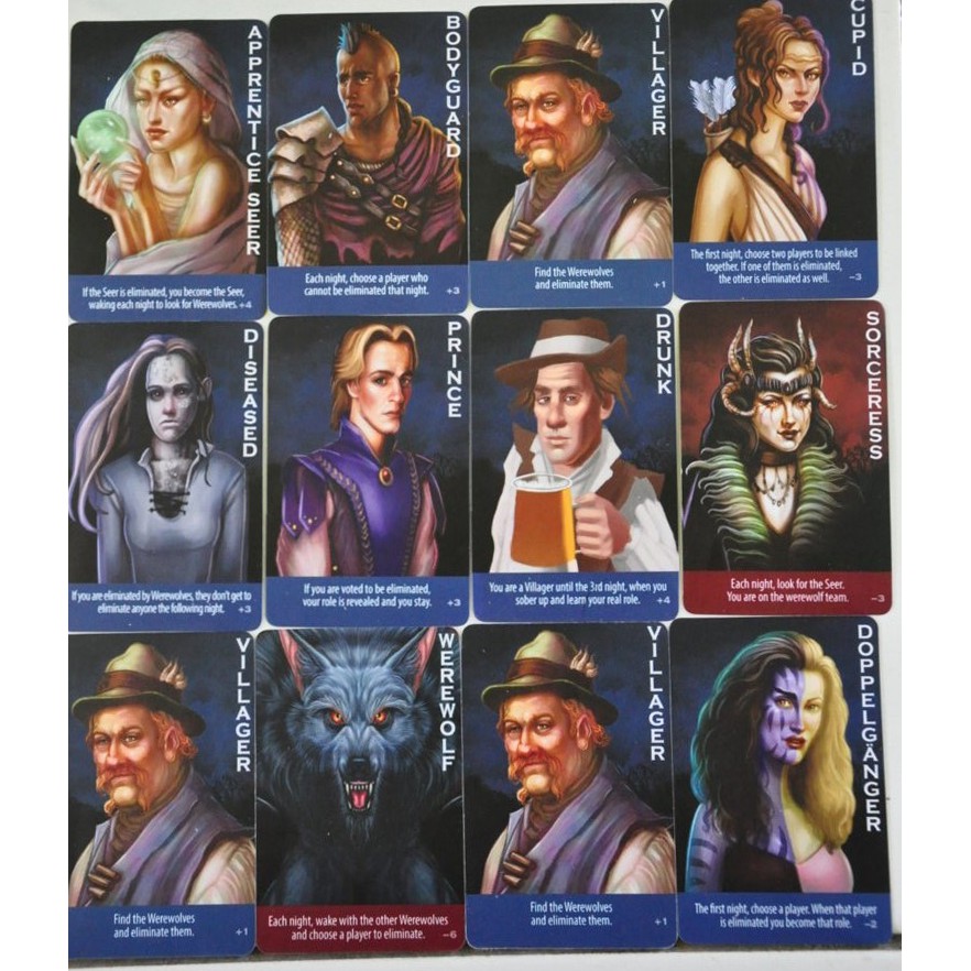 Kartu Werewolf Lengkap Berkas Sekolah