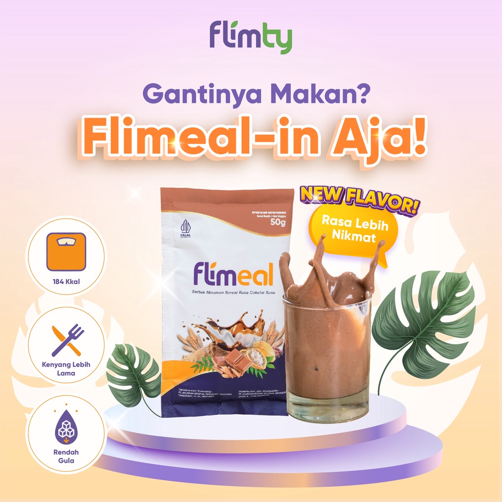

New Flimeal - Flimty Sleman - 1 Sachet - Rasa Baru Coklat Susu