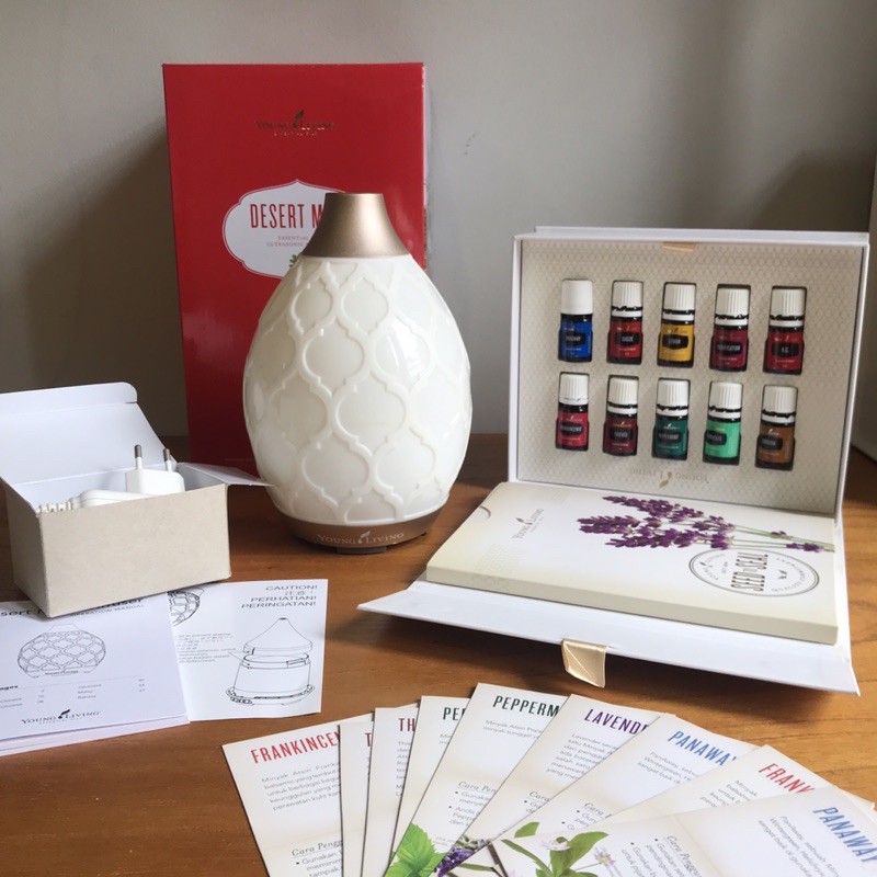 YLEO Young Living Desert Mist Diffuser + Basic Kit EO