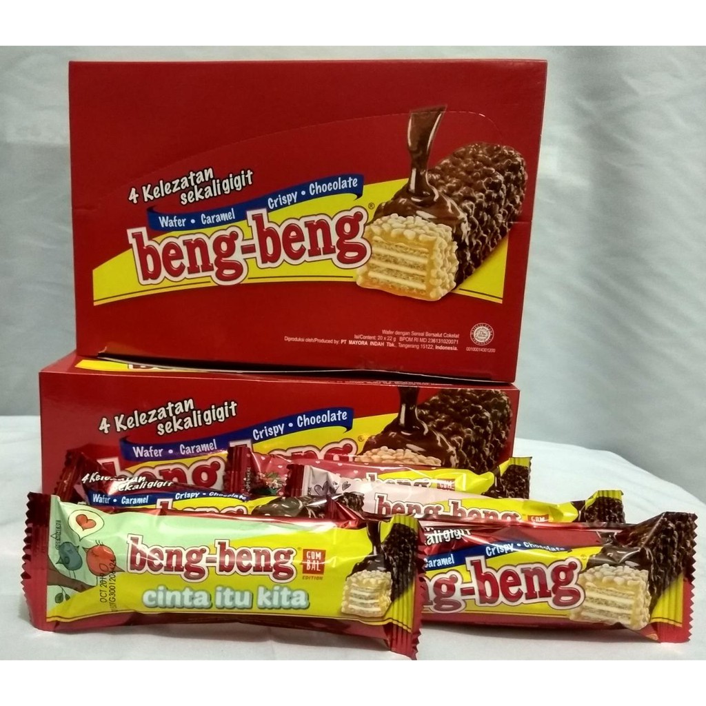 

Oleh Oleh Khas Solo Beng-Beng Wafer Box Isi 20 pcs / jajanan enak / cemilan murah / snack / wafer