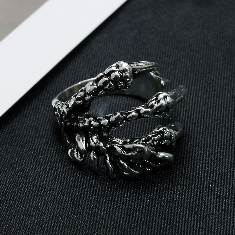 Unisex Fashion Simple Sliver Claw Finger Ring / Vintage Adjustable Open Rings / Elegant Punk Style Party Rings