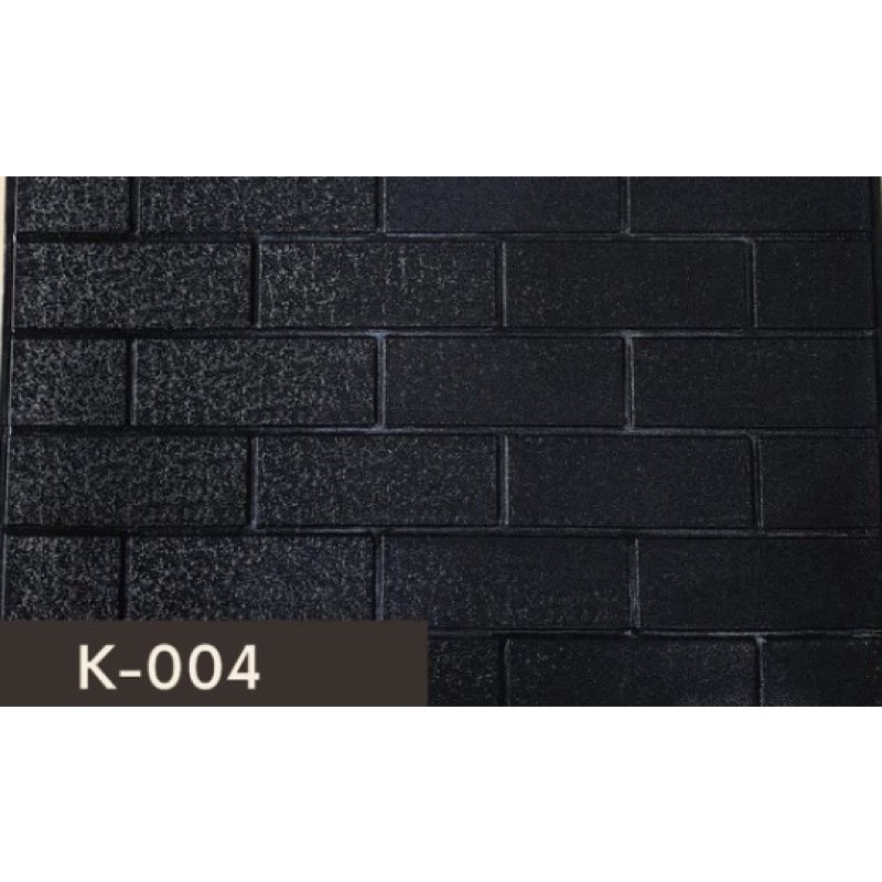 WALLFOAM 3D TIMBUL WALLPAPER FOAM BATA PUTIH HIASAN DINDING BATA ALAM WALLPAPER STIKER FOAM PEREKAT BATU BATA PUTIH HITAM-k-004