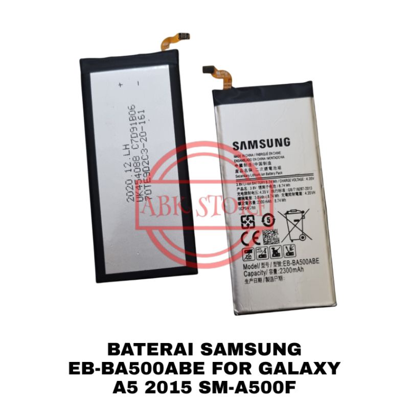 BATRE BATERAI BATTERY SAMSUNG GALAXY A5 2015 SM-A500F EB-BA500ABE ORI