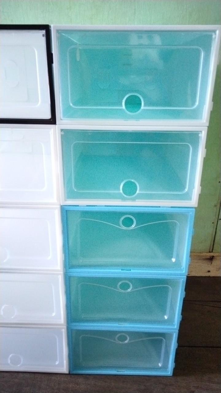 [300 Gram] Kotak Sepatu Tebal Lipat / Box Sepatu Lipat / Kotak Sepatu Transparan Cod