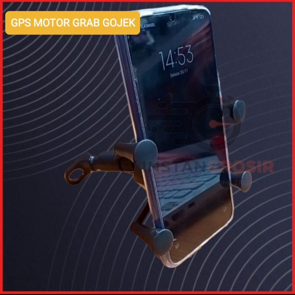 J395 ORIGINAL HOLDER MOTOR GRIP GANTUNGAN PEGANGAN GPS SPION STAND BREKET BRACKET HANDPHONE SEPEDA PENGAMAN MOBILE MOTORCYCLES PHONE GADGET PETA MAP SMARTPHONE MOTORCYCLE BIKE STAND TATAKAN DUDUKAN J395  COCOK BUAT OJOL MAUPUN PRIBADI BISA DIGUNAKAN MAX 7