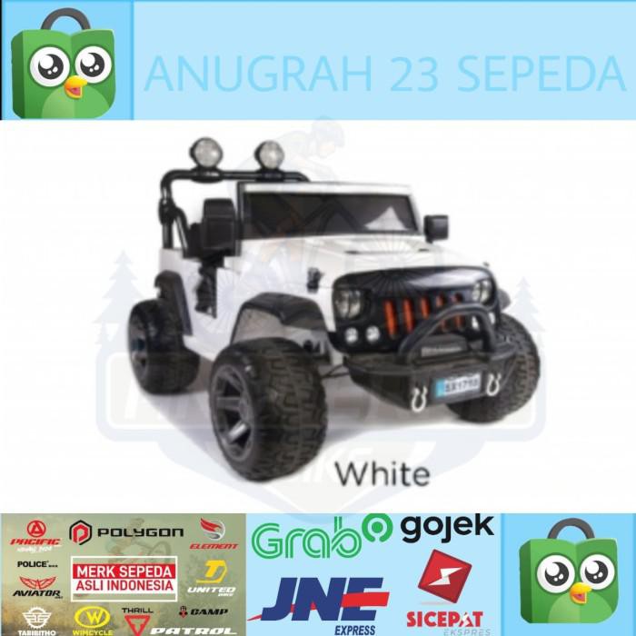 BIG SALE    MUST HAVE MAINAN MOBIL AKI ANAK PLIKO JEEP RUBICON PK-1908 - RED WHITE TERMURAH