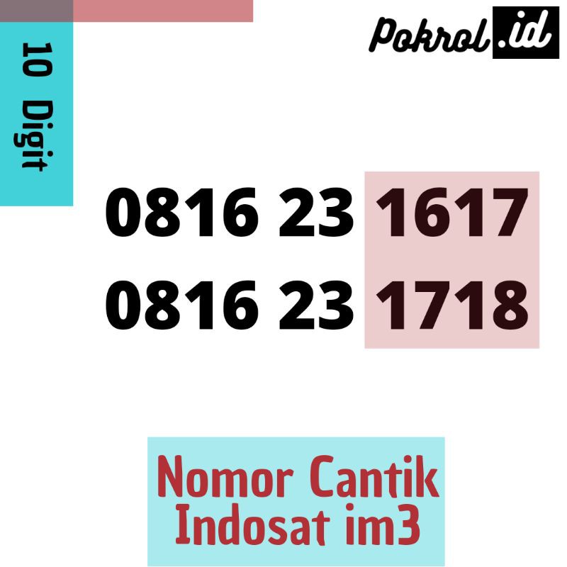 Nomor Cantik im3 Kembar Urut