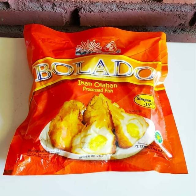 

Sunfish Bolado isi Telur Puyuh 280gr/ikan olahan frozen food