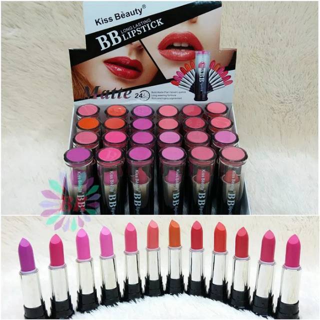 KISS BEAUTY BB LIPSTICK / ISI.24,PCS