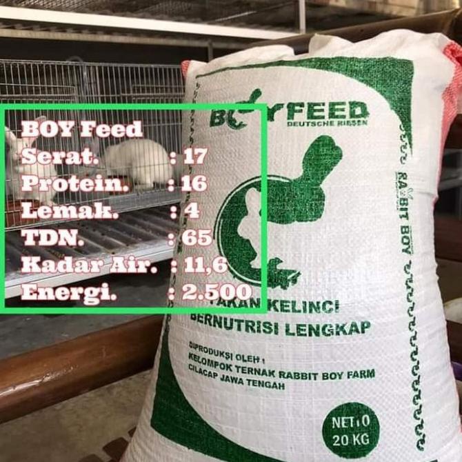 Pakan Kelinci Boy Feed 20kg Termurah