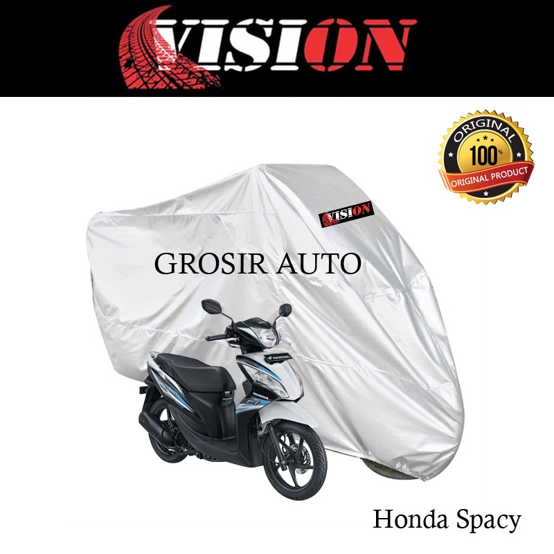 Sarung penutup motor / selimut penutup motor warna silver dan hitam