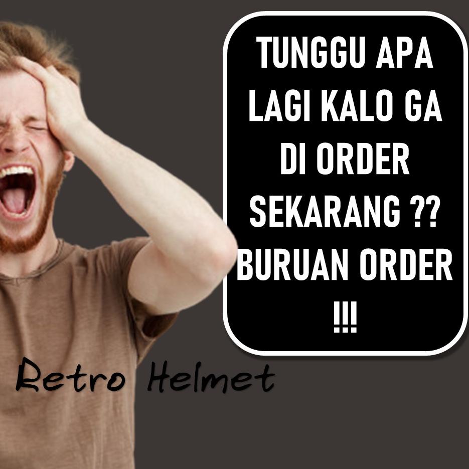 オ helm helem bogo dewasa wanita cewek kaca datar cembung scoopy classic clasic kalsik retro full leh