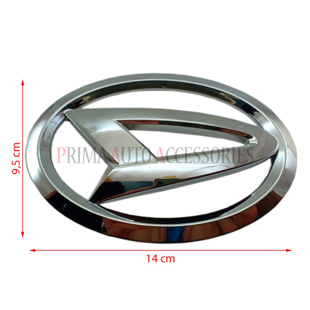 Emblem Logo Mobil DAIHATSU CHROME 14 cm