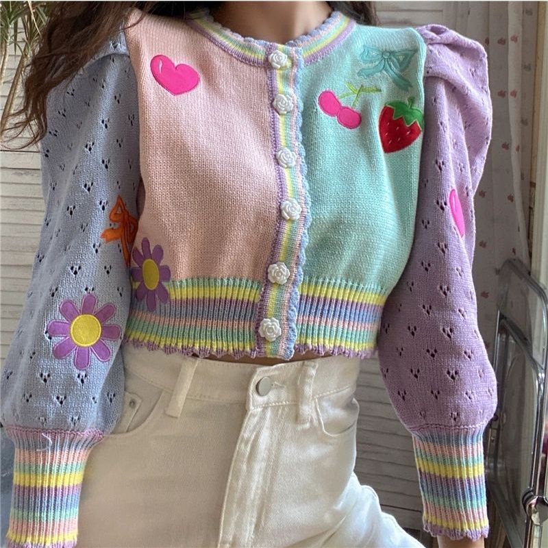 [HANNA.BLACK] karina cardi/ cardigan rajut crop import premium