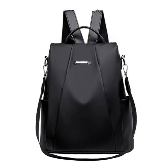 TAS RANSEL BACKPACK ATLAS TA077G3 ANTI AIR WANITA IMPORT KULIAH FASHION ABU GEMBLOK PUNGGUNG SEKOLAH