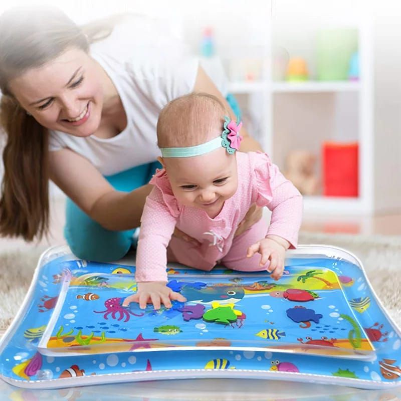 hokkiterus21⭐⭐⭐⭐⭐ BABY WATER PAD Matras air bermain main bayi anak Baby Kids Water Play Mat playmat Mainan edukatif edukasi-termurah B014