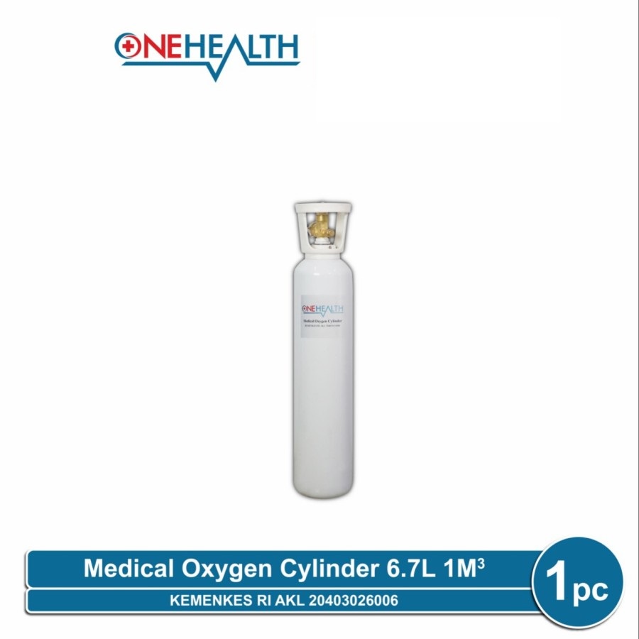 Tabung Oksigen Onehealth 1 Kubik l Medical Oxygen O2 1m3