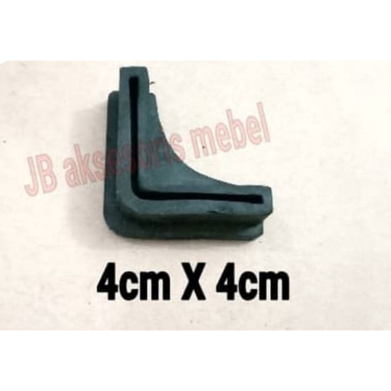 Karet kaki siku rak besi 4x4 cm