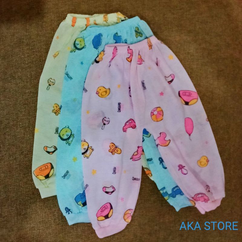 lusinan 12 pcs celana panjang bayi warna murah