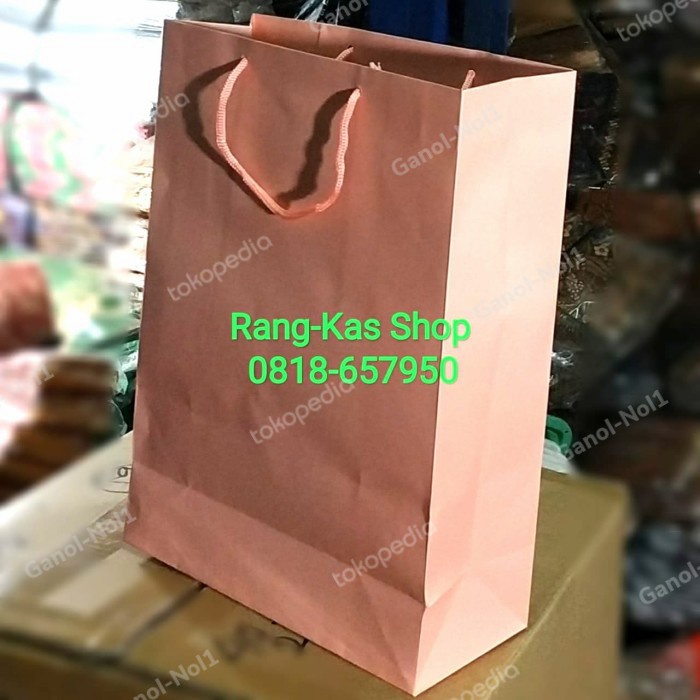 

BISA BAYAR DITEMPAT Paperbag Peach Folio karton TERLARIS