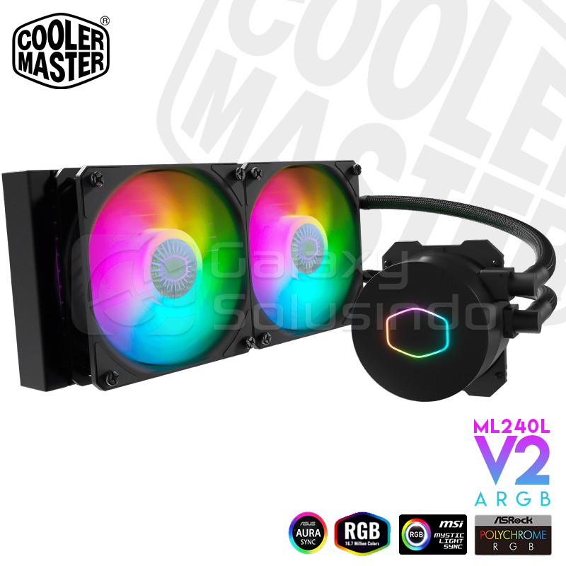 Cooler Master MasterLiquid ML240L V2 Addressable RGB Liquid CPU Cooler