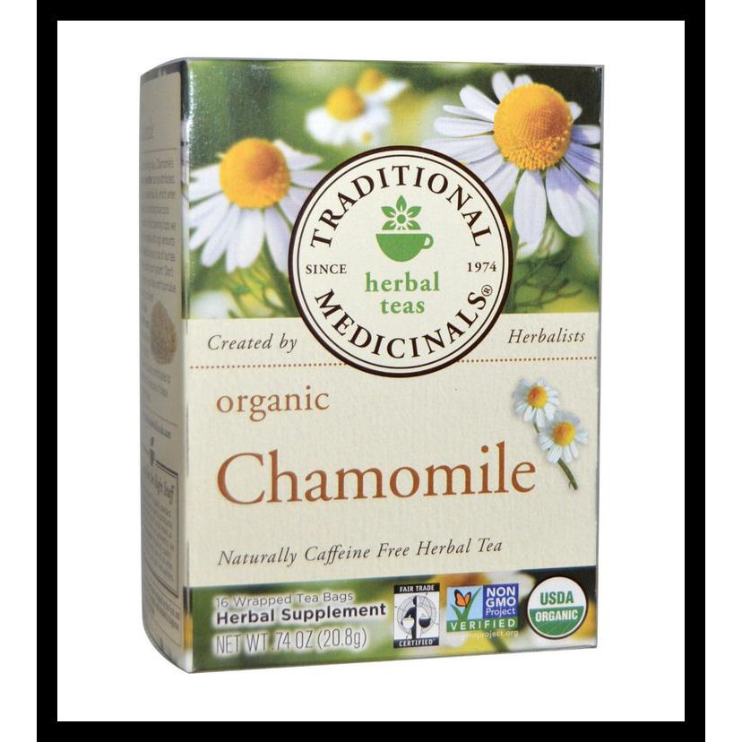 

TERLARIS TRADITIONAL MEDICINALS ORGANIC CHAMOMILE CAFFEINE FREE 16 TEABAGS !!!!!