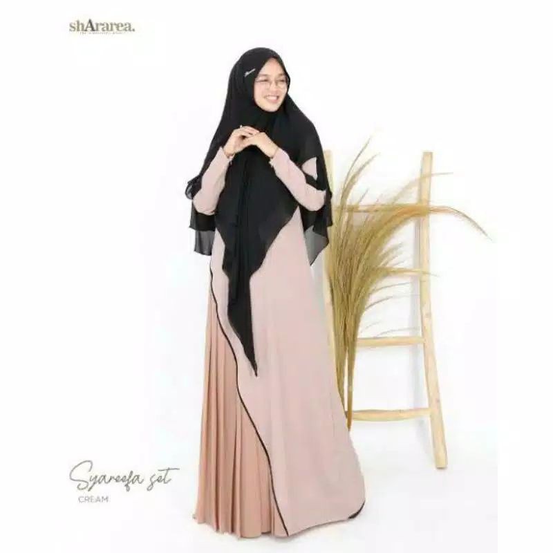Gamis Syareefa Set By Shararea/dress muslim dewasa/gamis wanita/baju muslim wanita/pakaian muslimah