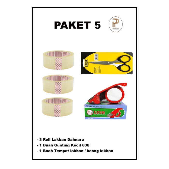 

Cantik Lakban Daimaru + Keong Lakban + Gunting 838 Kenko Murah