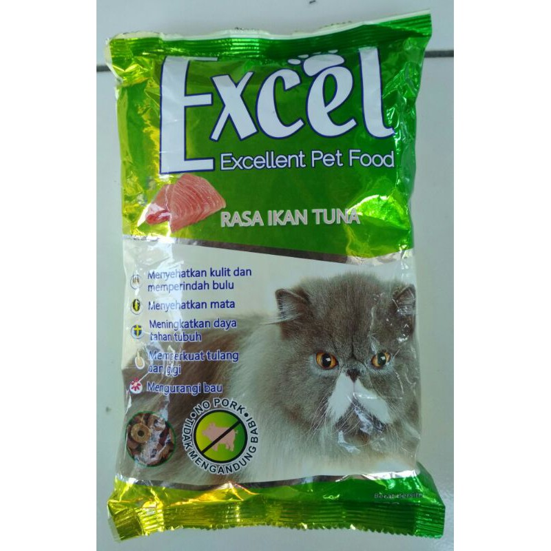 Makanan Kucing EXCEL Rasa Ikan Tuna 500gr EXCEL Excellent Cat Food pet Food B6