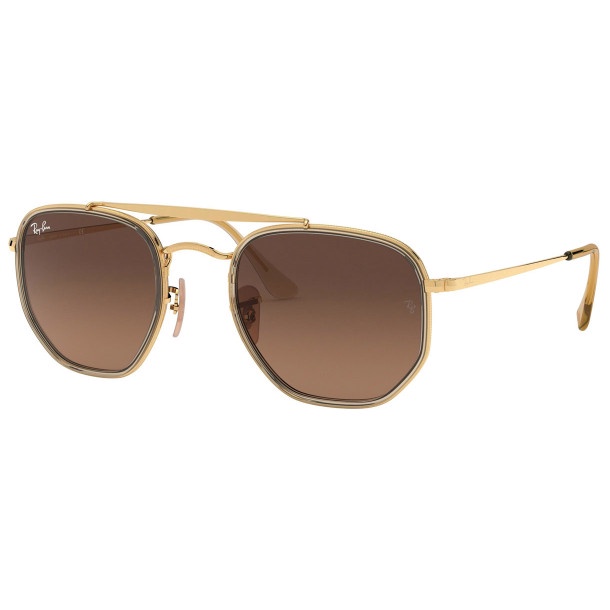Ray-Ban Sunglass Marshal II RB 3648M 912443 S52 Gold w/ Brown Gradient