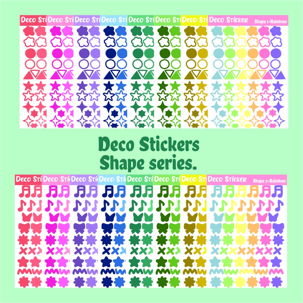 

DECO STICKER JOURNAL / PHOTOCARD / STIKER STICKER AESTHETIC SHAPE SERIES