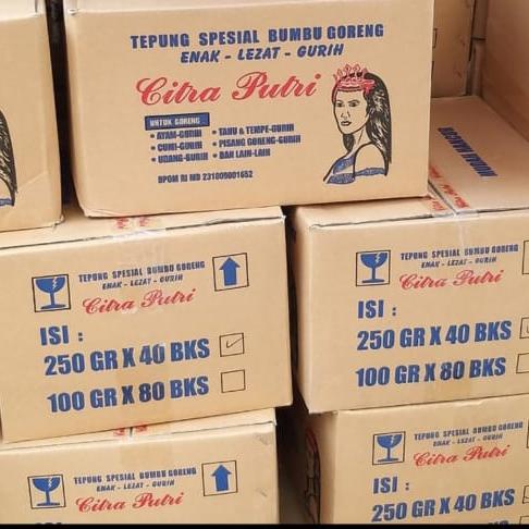 

Tepung Putri Serbaguna@250Gram (1Dus Isi 40Bks)
