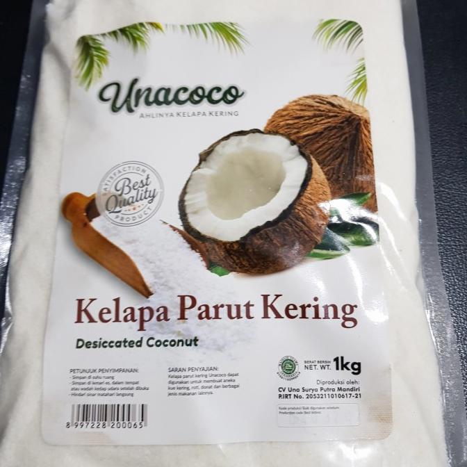 

Kelapa parut kering halus (Dessicated Coconut) merk Unicoco 1 kg TERLARIS TERPERCAYA ORIGINAL