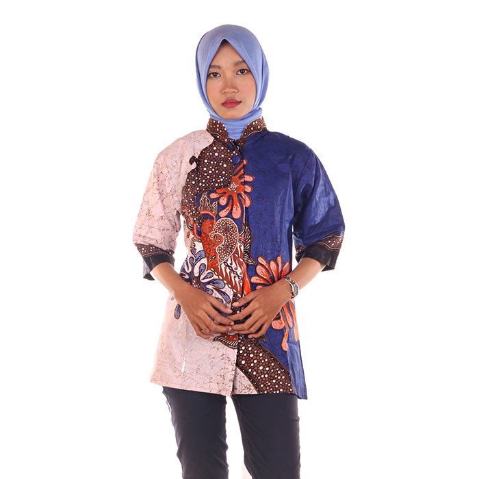 Blus Batik I Baju Batik Atasan Wanita  Riyan