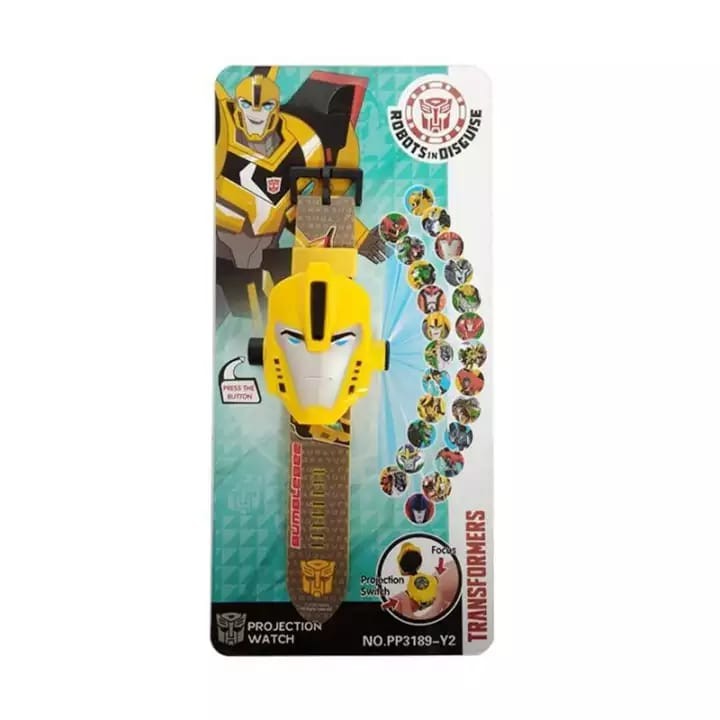 New Arrival JAM TANGAN ANAK LAKI LAKI TRANSFORMER BUMBLEBEE PROYEKTOR JUMBO Low Price!