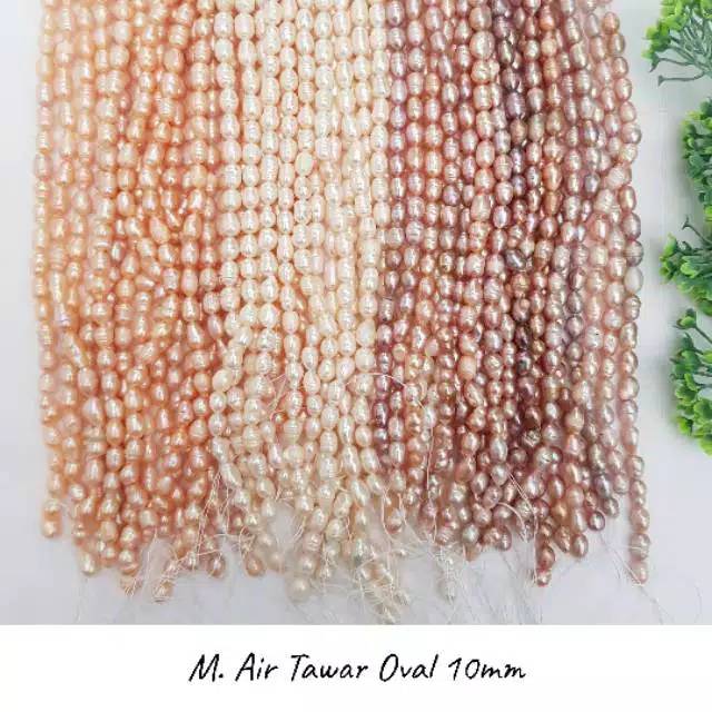 MUTIARA AIR TAWAR OVAL 10MM