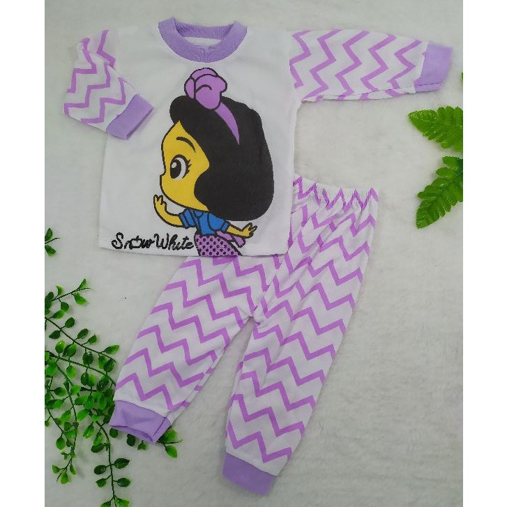 Ss#020 Setelan Piyama Bayi size 0-12bulan / Pakaian Bayi / Pakaian Anak Perempuan / Baju Tidur Bayi