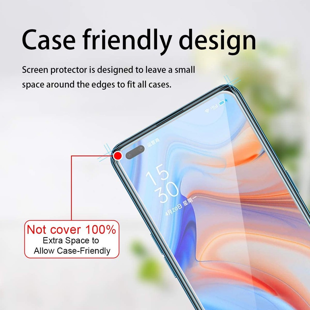 PROMO Tempered Glass OPPO F17 Pro Layar FULL COVER Bening Premium Anti Gores Kaca