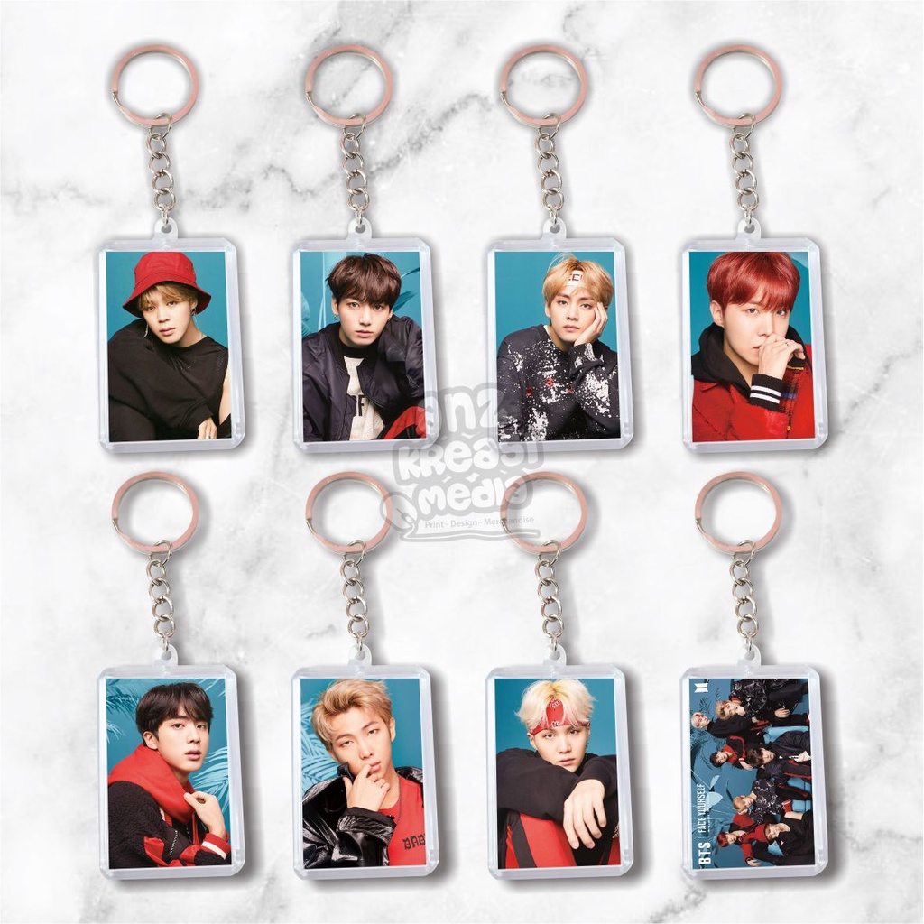 (READY STOCK) GANTUNGAN KUNCI AKRILIK - BTS FACE YOURSELF