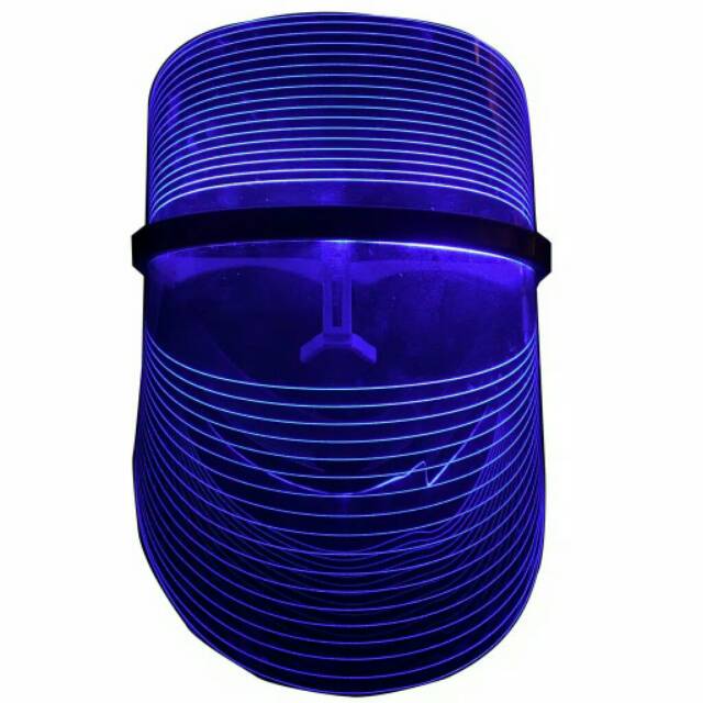 LED BAUTY MASK (MASKER TOPENG 3 LED, BLUE, RED, GOLD)