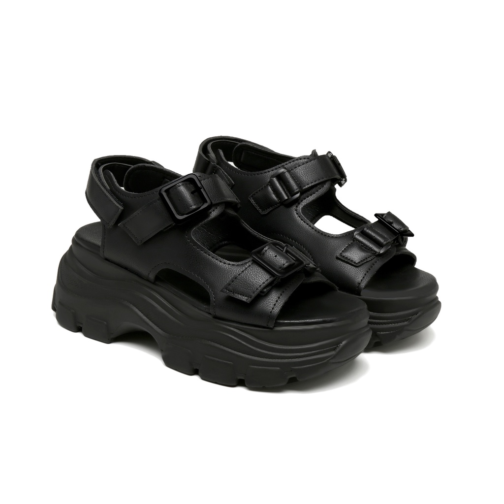 PVN Doyoung Sandal Tali Wanita All Black 397-2